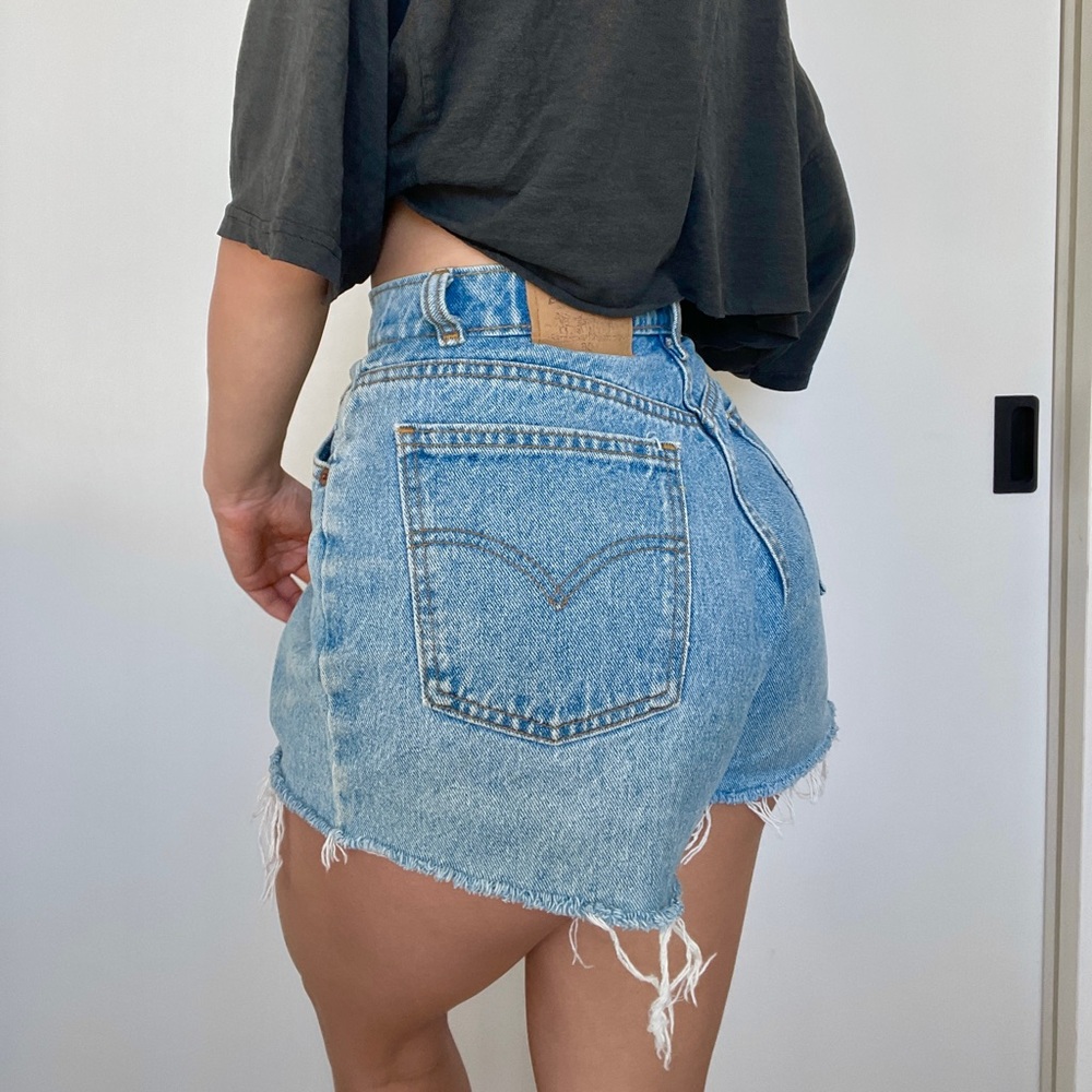 Levi’s 550 Distressed Denim Shorts